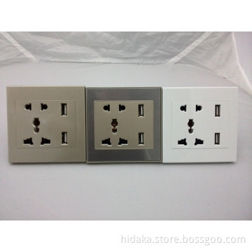 Factory Price EURO USB Wall Socket 220V